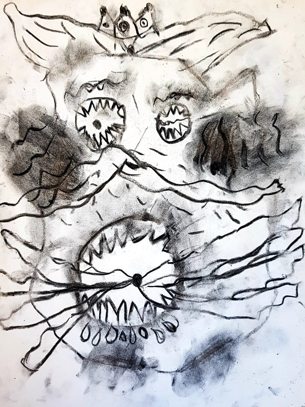 dessin fusain kids art atelier dessin enfants creation originale idée severine perrier artiste plasticienne fusain